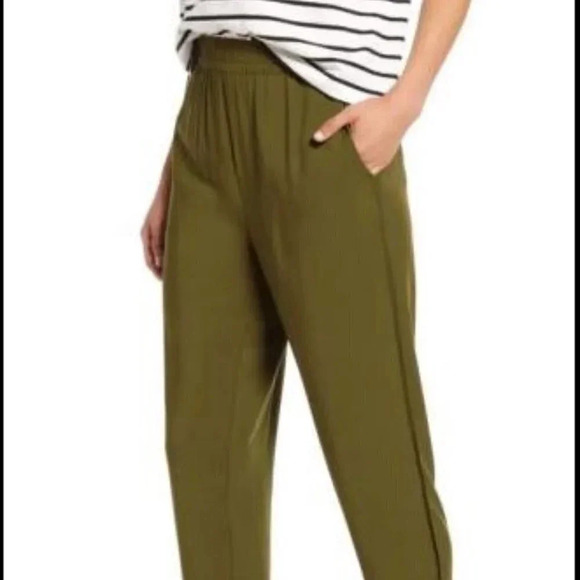 Madewell Pants - Madewell New Green Track Trousers Size Large Casual